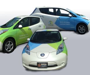 Nissan Leaf Vehicle Wrap